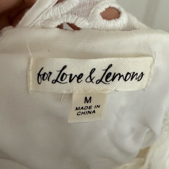 For Love And Lemons Becca Mini Dress in White - Picture 7 of 10